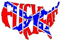 Fuck Yeah USA America Decal / Sticker 03