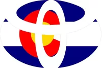 Colorado Flag Toyota Decal / Sticker 03