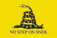 Gadsden Flag No Step On Snek Decal / Sticker 02