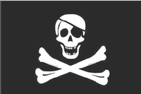 Pirate Flag Decal / Sticker 01