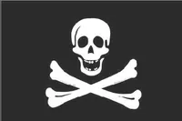 Pirate Flag Decal / Sticker 02