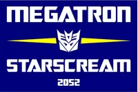 Vote Megatron Starscream Political Decal / Sticker 07