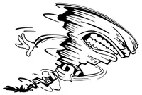 Storm Mascot Decal / Sticker 2