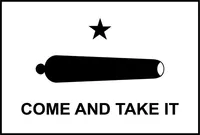 Come And Take It Flag Decal / Sticker 02