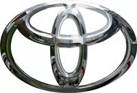 Simulated 3D Chrome Toyota Decal / Sticker 16