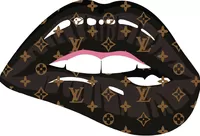 Louis Vuitton Lips Decal / Sticker 29