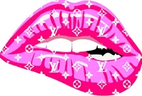 Louis Vuitton Pink Lips Decal / Sticker 41