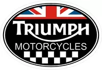 Triumph Oval with British Flag Decal / Sticker 08