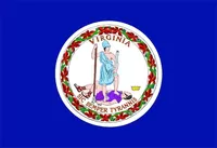 Virginia Flag Decal / Sticker 01