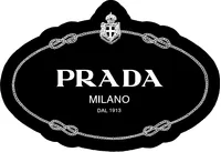 Black and White Prada Logo Decal / Sticker 03