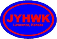 KU Jayhawks Oval Decal / Sticker