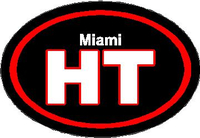 Miami Heat Oval Decal / Sticker