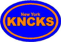 New York Knicks Oval Decal / Sticker