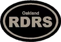 Oakland Raiders Oval Decal / Sticker