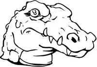 Gators Mascot Decal / Sticker