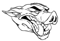 Razorbacks Mascots Decal / Sticker