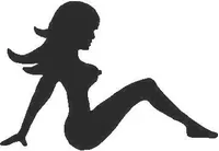 Mudflap Girl Decal / Sticker 03