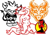 Custom DEVIL Decals and DEVIL Stickers. Any Size & Color