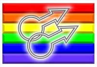 Rainbow International Gay Man IGM Flag Decal / Sticker 01