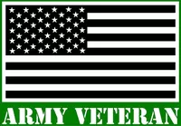 Army Veteran American Flag Decal / Sticker 133