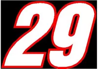 29 Race Number 2 Color Switzerland Inserant Font Decal / Sticker