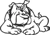 BullDog Decal / Sticker 04