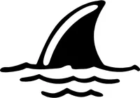 Shark Fin Decal / Sticker 16