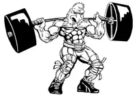 Weightlifting Gamecocks Mascot Decal / Sticker 7