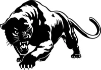 Cougars / Panthers Mascot Decal / Sticker 02