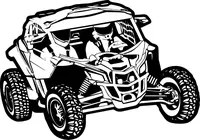 Can-Am X3 Outline Decal / Sticker 06
