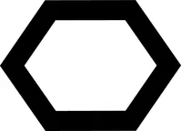 Hexagon Decal / Sticker 03