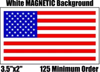 American Flag Magnets in BULK 3.5x2 Inch