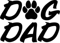 Custom DOG DAD Decals and Stickers Any Size & Color