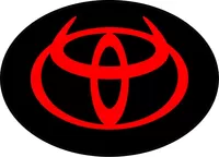 Toyota Devil Horns Decal / Sticker 06