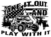 Take It Out and Play With It RZR Decal / Sticker 03