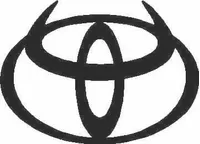 Toyota logo with Horns Decal / Sticker