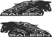 Saleen Flaming Horse Decals / Stickers 02