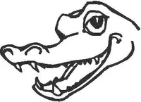 Alligator 02 Decal / Sticker