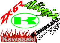 Custom KAWASAKI Decals and KAWASAKI Stickers. Any Size & Color