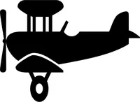 Airplane Decal / Sticker 02