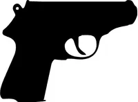 Walther PPK Gun Decal / Sticker