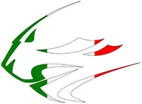 Aprilia Lion Head Italian Flag Decal / Sticker 32