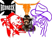 Custom COWBOY Decals and Stickers, WESTERN Decals and Stickers. Any Size & Color
