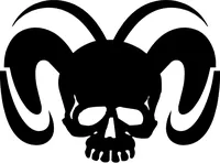 Ram Skull Decal / Sticker 19