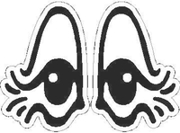 Eyes Decal / Sticker 04