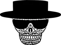 Breaking Bad Heisenberg (Walter White) Skull Decal / Sticker 28