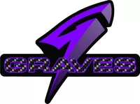Purple Graves Motorsports Decal / Sticker 15