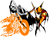 Grim Reaper Decals and Stickers
