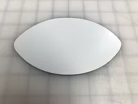 Matte White 6x3.5 Inch Football Shaped Magnet Blank