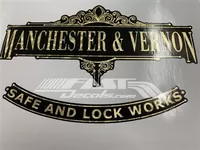 Manchester & Vernon Safe and Lock Works Decal / Sticker 01